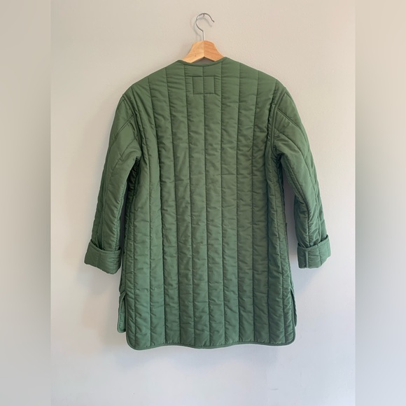 Everlane Green Women’s Cotton Quilted Jacket - Picture 7 of 11